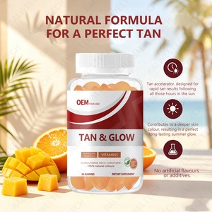 Wholesale Custom Logo Self Tan Natural Daily Beta Carotene Tanning <b>Gummies</b> <b>Bear</b> 60 Skin Tanning <b>Gummies</b> for Women Glowing Skin - Product Image 2