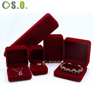 Luxury Velvet Jewelry <b>Box</b> Set for Rings <b>Earrings</b> Necklace Bracelets Elegant <b>Gift</b> Packaging Case With Custom Color - Product Image 3