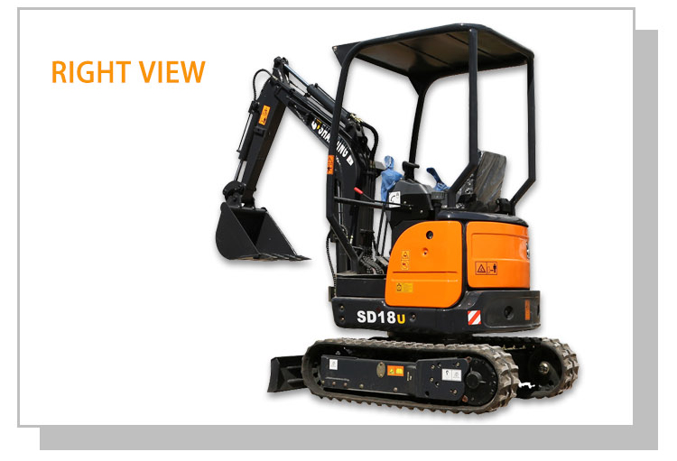 Shanding mini digger mini excavator china chinese mini excavator excavadoras