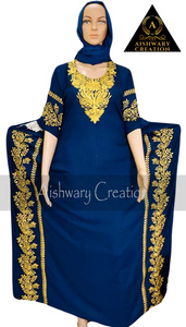African Dresses for Women With Headscarf Ankara Outfits Evening Gown Muslim Fashion <b>Kaftan</b> Abaya Robe - Product Image 2