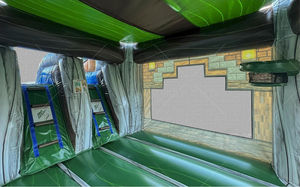 Pixel Double Lane Combo Bounce House Alquiler | Combo húmedo o seco, Gamer Combo Bouncy, Castillo pixelado inflable - Product Image 5