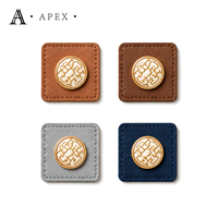 APEX Fabricant de patchs en cuir personnalisés pour accessoires de mode hijab et abaya, étiquettes en cuir pour vêtements, foulards, chapeaux, sacs et couvre-chefs