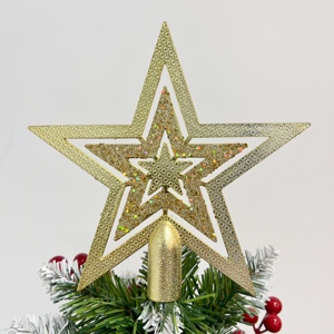 <span class=keywords><strong>Stella</strong></span> <span class=keywords><strong>di</strong></span> <span class=keywords><strong>Natale</strong></span> in Plastica <span class=keywords><strong>per</strong></span> <span class=keywords><strong>Albero</strong></span> <span class=keywords><strong>di</strong></span> 14cm, 15cm, 16cm, 18cm, 20cm, Decorazione Natalizia, Supporto OEM/ODM - Product Image 5