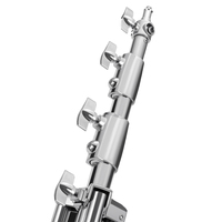 Trépied robuste en acier inoxydable de 2,8 m avec ressort amortisseur pour studio, éclairage LED, photographie, vidéo, boîte à lumière, flash, réflecteur