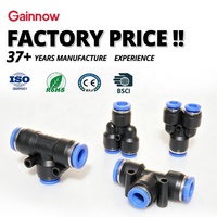Conector Neumático para Tubos, Conexiones Rápidas para Aire y Agua, Acoplamiento Rápido para Mangueras, Diámetro Exterior de 4 mm, 6 mm, 8 mm, 10 mm, 12 mm, Varios Tipos