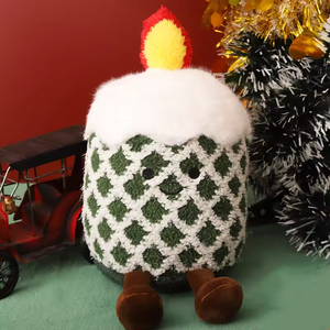 Lot de jouets en peluche de Noël mignons en gros – Père Noël, Bonhomme de neige, <span class=keywords><strong>Renne</strong></span> en pain d'épices doux et rembourrés avec coton PP pour cadeau d'enfant - Product Image 6