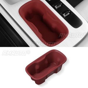 Car Water Cup Holder For Xiaomi SU7 Interior Accessories Double Hole Center <b>Console</b> Skid Proof Waterproof - Product Image 3