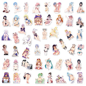 WOWEI 50 pezzi <span class=keywords><strong>adesivi</strong></span> per Graffiti di personalità bella ragazza fai da te doppio dollaro <span class=keywords><strong>adesivi</strong></span> Anime Sexy <span class=keywords><strong>divertenti</strong></span> in vinile <span class=keywords><strong>adesivi</strong></span> per Laptop - Product Image 3
