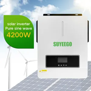 Suyeego อินเวอร์เตอร์ออฟกริด DC24v 6.2kw 4.2KW 48V AC 220V 240V ปิดกริดพร้อม120A MPPT สำหรับระบบพลังงานแสงอาทิตย์ในบ้าน