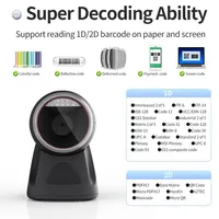 Sensor de imagen CMOS de detección automática, escáner de código de barras 2D, luz LED USB, caja de pago electrónico montable en pared, quiosco de escritorio certificado ROHS almacenado