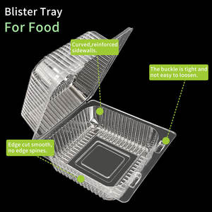 250 125 personalizzato 500 monouso in plastica trasparente pp pet fresco <span class=keywords><strong>kiwi</strong></span> blister imballaggio per frutta e verdura scatole - Product Image 4