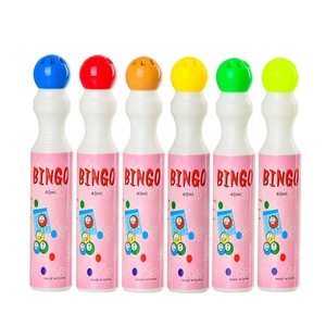 Color Bingo Game <strong>Dabbers</strong> Markers 40ml 10mm Custom Logo Bingo Daubers Sponge Nib Bingo Pens <strong>Dabbers</strong> General Colors or Custom - Product Image 1