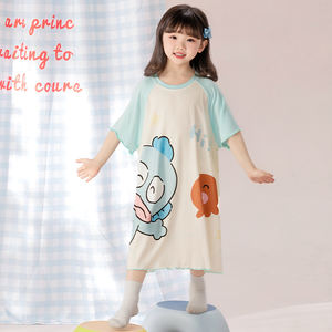 Lindo vestido <span class=keywords><strong>de</strong></span> princesa, chándal, pijamas estampados <span class=keywords><strong>de</strong></span> dibujos animados <span class=keywords><strong>de</strong></span> manga corta para niñas en la gran oferta <span class=keywords><strong>de</strong></span> verano para niños pequeños - Product Image 2