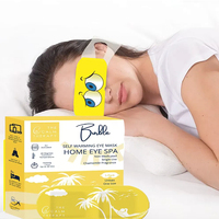 Masque oculaire relaxant auto-chauffant en coton à prix de gros, hydratant, anti-rides et anti-cernes pour un sommeil réparateur