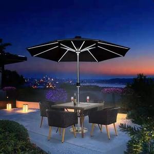 GLOBAL TENT <span class=keywords><strong>Parapluie</strong></span> parasol en porte-à-faux pour l'extérieur avec éclairage bicolore et panneau solaire LED - Product Image 5