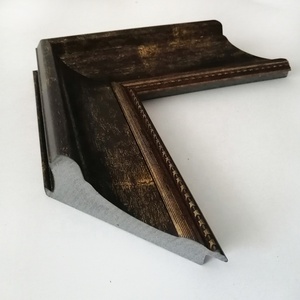 Modern Design <strong>Plastic</strong> <strong>Picture</strong> <strong>Frame</strong> <strong>Moulding</strong> Black Golden Over Size 100mm Wide for <strong>Picture</strong> <strong>Frames</strong> - Product Image 2