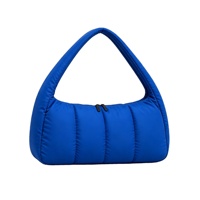 Sac à bandoulière matelassé léger en nylon pour femme, sac à main décontracté pour le quotidien et le shopping, sac sous le bras pour femme