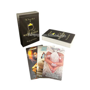 Cartes <span class=keywords><strong>Oracle</strong></span> d'Affirmation pour la Famille, Personnalisables avec Logo, Bords Dorés, Écologiques, sur Papier, Thème Déesse - Product Image 5