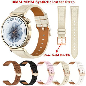 <span class=keywords><strong>Correa</strong></span> de Reloj Deportiva de Cuero Sintético de 18 mm y 20 mm con Diseño de Bucle y Hebilla de Pin para <span class=keywords><strong>Amazfit</strong></span> <span class=keywords><strong>GTS</strong></span> <span class=keywords><strong>4</strong></span>/Bip 3pro, <span class=keywords><strong>Correa</strong></span> de Repuesto para Reloj Inteligente - Product Image 4