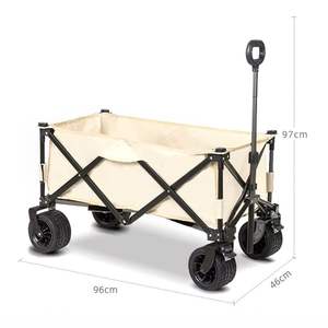 नई डिजाइन एल्यूमीनियम फोल्डिंग ट्रॉली आउटडोर फोल्डेबल ट्रेलर कैंपिंग के लिए आउटडोर फोल्डेबल ट्रेलर - Product Image 2