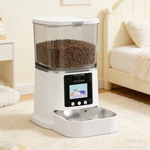 Distributeur automatique de nourriture pour animaux de compagnie grande capacité, distributeur intelligent antidérapant, gamelles pour animaux - Product Image 1