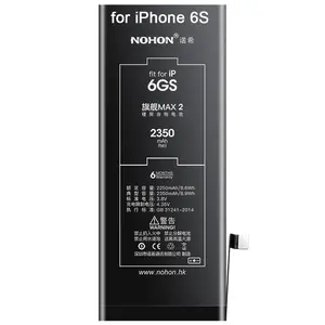 Baterai penggantian ponsel 6s 2350mAh kapasitas Upgrade ion litium baterai untuk iphone 6s