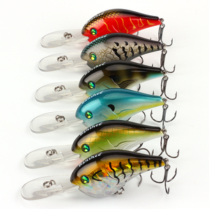 VC02 Leurre de pêche à court bec en plastique ABS avec hameçons aigus 3D yeux flottants pour appâts de pêche à la carpe de rivière - Product Image 4