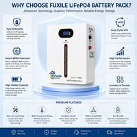 Batterie de stockage solaire domestique murale de type split 25,6 V 200 Ah 5,12 kWh LiFePO4 avec BMS intelligent CAN AC, système de secours hybride pour réseau électrique
