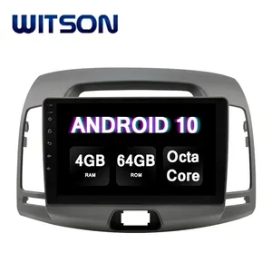 Автомобильный DVD-плеер WITSON на Android 10,0 с сенсорным экраном для HYUNDAI 2008-2010 Elantra 4 Гб RAM 64 Гб FLASH Большой экран в автомобильном dvd-плеере