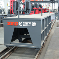 ZMDE garis perakitan h Beam jalur produksi mesin las pembuatan h Beam garis pemrosesan struktur baja
