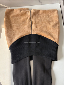 2025 Newest Popular Translucent Thermal Winter Warm Fake <strong>Dark</strong> Skin <strong>Brown</strong> Fleece Lined High Waist Breathable Snagging <strong>Leggings</strong> - Product Image 6