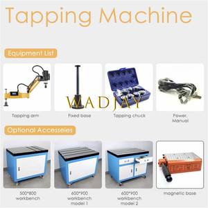 Machine à tarauder électrique universelle M4-M24, écran tactile, taraudeuse à bras flexible, travail des métaux, commande servo, outil de précision - Product Image 6