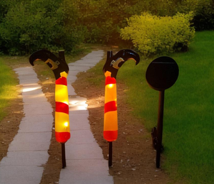 Pin Halloween Phù Thủy chân năng lượng mặt trời ánh sáng Cổ Phần ngoài trời trang trí sân vườn đèn năng lượng mặt trời ngoài trời không thấm nước - Product Image 6