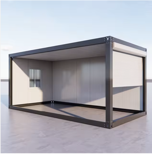 Casa prefabbricata a basso costo del contenitore dello strumento da 20 piedi, Garage di montaggio rapido, casa contenitore portatile pieghevole - Product Image 4