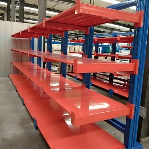 定制双面悬臂式货架工业钢制储物系统，用于管道和木材储存 - Product Image 6