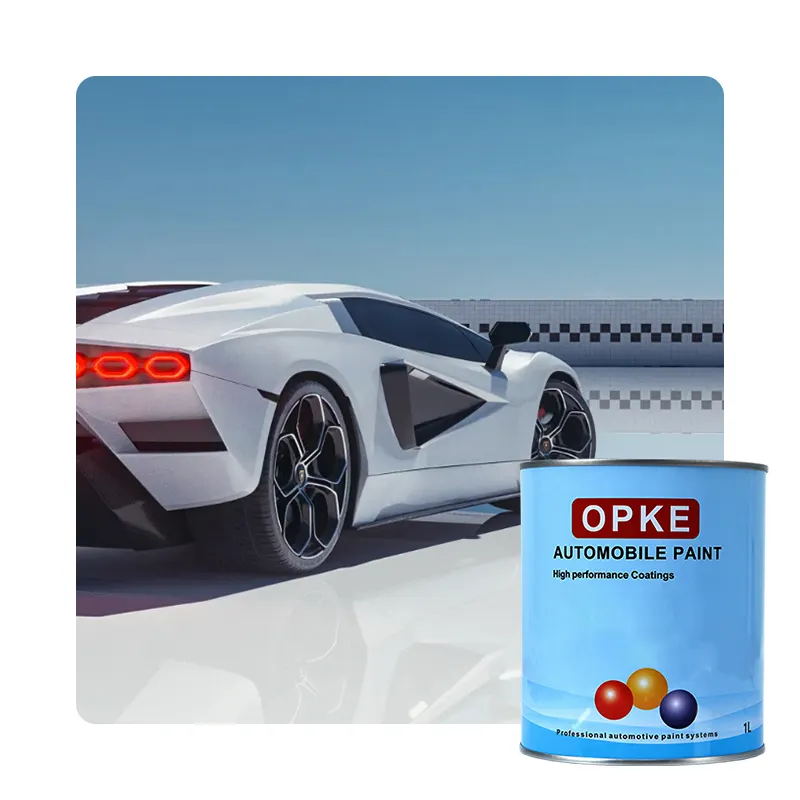 Opke - Pintura automotiva de alto brilho para carros, primer personalizado 1k e 2k, pintura de barco transparente com cores misturadas, marca compatível com cores de carro