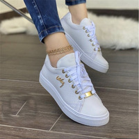 Chaussures pour femmes de grande taille en vente chaude, baskets décontractées à lacets