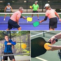 USAPA Standard 40/26 trous nouveau Style couleur plastique extérieur intérieur cornichon balle Rotation professionnelle sans couture Pickleball balle