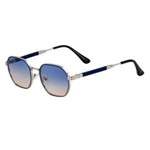 QSKY di buona qualità Street Shoot telaio in metallo UV400 tonalità di protezione poligonali rotonde uomini donne all'aperto piccoli occhiali <span class=keywords><strong>da</strong></span> sole quadrati - Product Image 3