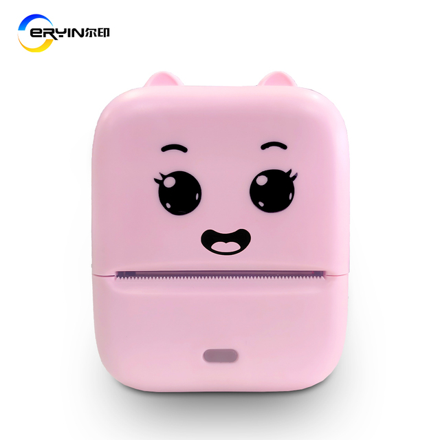 Portable Mini 58mm Thermal Label Printer Bluetooth Wireless Handheld Receipt Label Sticker Thermal Printer Suitable for Android
