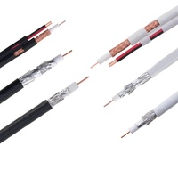Câble coaxial ZHIYUAN de haute qualité RG59 RG6 RG8 RG11 RG59 avec câble de vidéosurveillance à 2 cœurs