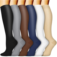 Chaussettes de sport personnalisées, chaussettes de compression hautes jusqu'au genou, chaussettes respirantes pour un usage quotidien, chaussettes de compression pour la course à pied