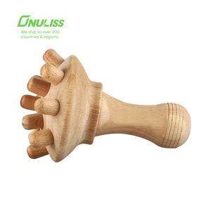 Anti-Zellulitis-Maderotherapie Lymphdrainage hölzernes pilzförmiges Massagegerät manuelles Holztherapie-Massagegerät - Product Image 2
