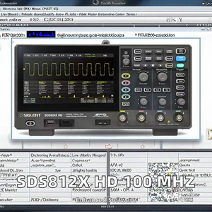 ออสซิลโลสโคปดิจิตอล Siglent รุ่น China SDS812X HD 100 MHz 2 ช่องสัญญาณ พร้อมหัววัดวิเคราะห์แบบต่างๆ รองรับไฟ 220V รับประกัน 6 เดือน ผลิตในจีน - Product Image 2