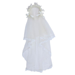 Bandeau en tulle blanc à nœud papillon de couleur unie pour bébés filles bandeau élégant mignon pour enfants enfants adolescents accessoires de cheveux - Product Image 6