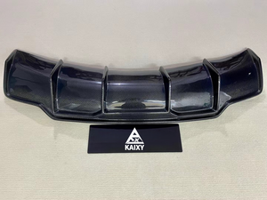 KXY V Style Carbon Fiber Rear <strong>Diffuser</strong> for Tesla <strong>Model</strong> <strong>3</strong>&amp;y Rear Bumper Lip - Product Image 3