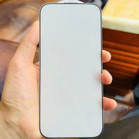 Protection d'écran en verre trempé anti-reflet à bords noirs résistant à l'usure et électroplaqué pour téléphones mobiles pour iPhone