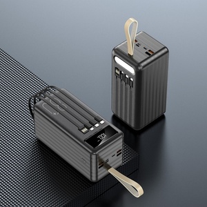 Banco de Energía con Pantalla LED de Alta Calidad, con Cables, 80000mAh 50000mAh, Salida USB Portátil para Laptop, Camping al Aire Libre - Product Image 6