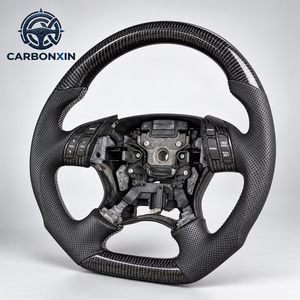 Volante Deportivo de Fibra de Carbono Forjado con Luces LED para Honda Accord CL7 de 7ª Generación 2002 2003 2004 2005 2006 2007 2008 - Product Image 3