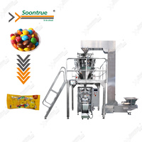 Automatische Multihead Weging Regenboog Zure Riem Snoep Verticale Vorm Vul Zegel Verpakkingsmachine Met Codeerprinter